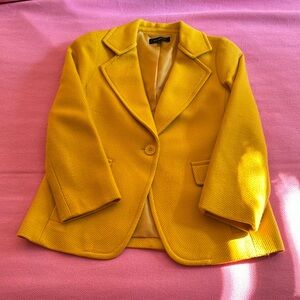 Mustard Yellow Talbots Blazer